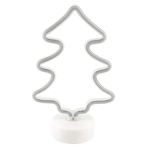 ideen-mit-herz-deko-tannenbaum-mit-podest-29-5-x-19-x-10-cm-wei-led-gr-n image 2