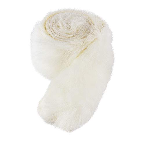 ideen-mit-herz-kunstfell-band-fellstoff-6-cm-x-1-5-m-wei image 1