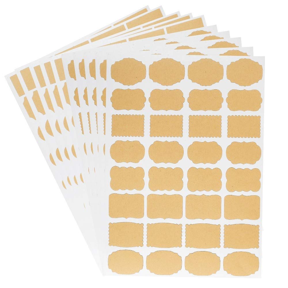 ideen-mit-herz-kraftpapier-etiketten-selbstklebend-320-st-ck-16-formen-10-bogen- image 1