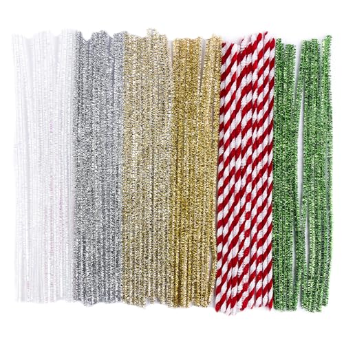 ideen-mit-herz-pfeifenputzer-60-st-ck-metallic-pl-sch-glitzer-30-cm image 3