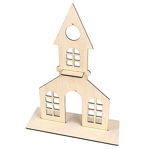 ideen-mit-herz-deko-kirche-aus-holz-38-x-21-2-cm-mit-aussparung image 2