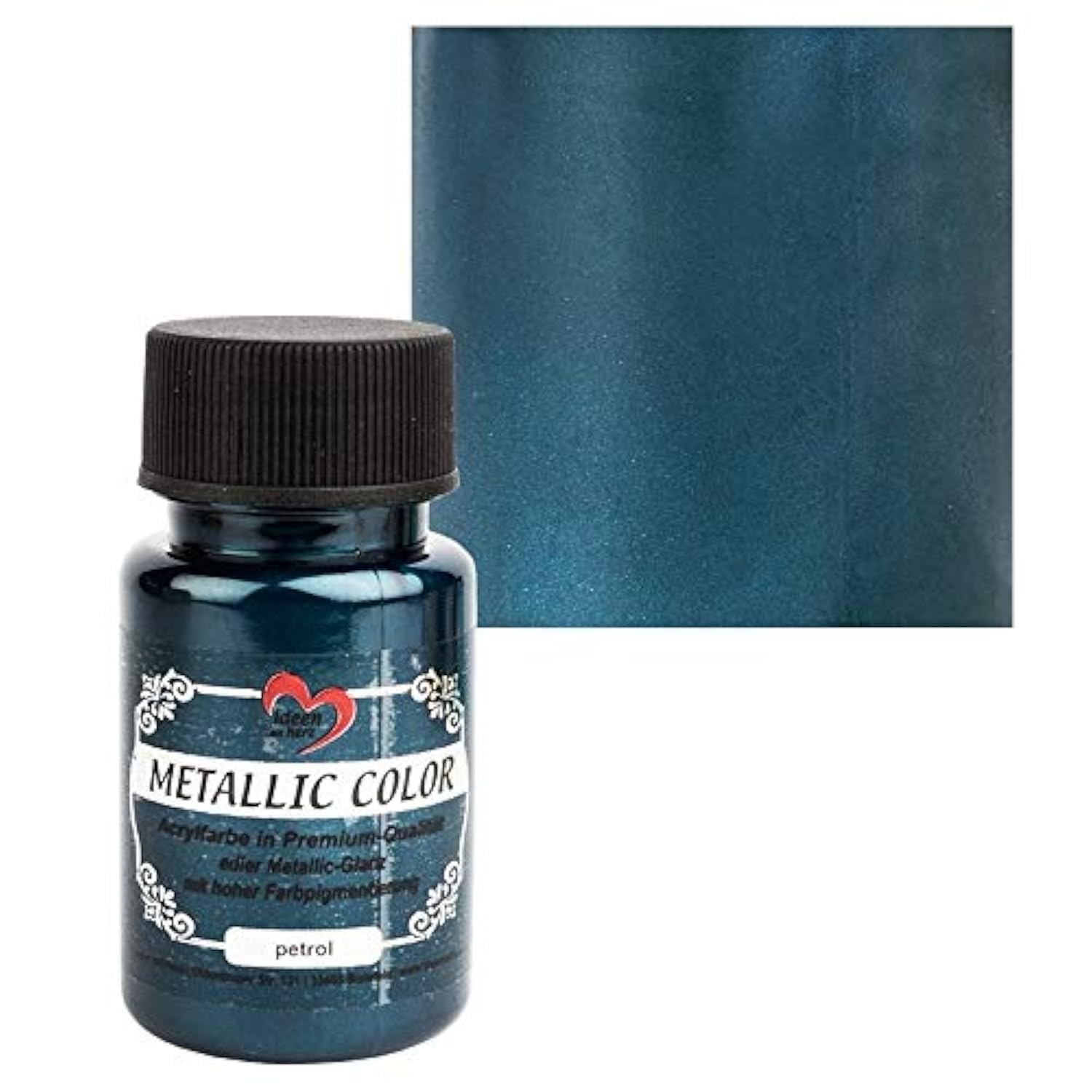 ideen-mit-herz-metallic-color-acrylfarbe-silber-50-ml image 5