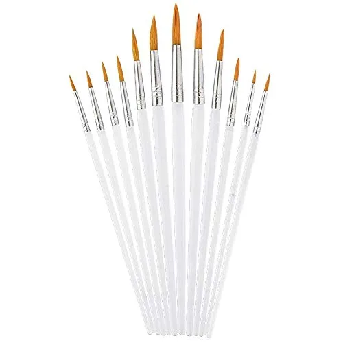 ideen-mit-herz-haarpinsel-set-aus-acrylhaar-12-rund-pinsel-in-verschiedenen-gr-e image 1