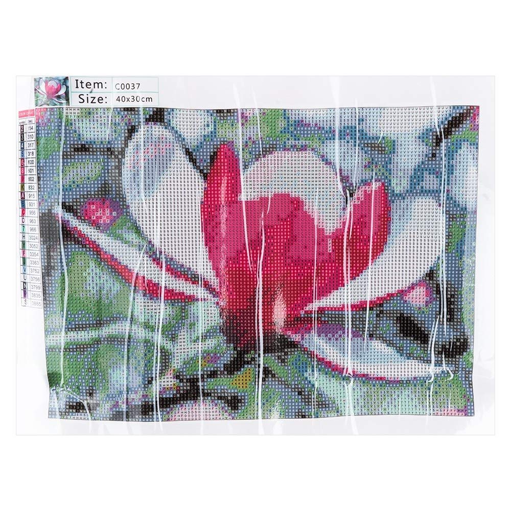 ideen-mit-herz-5d-diamond-painting-set-magnolie-35-x-25-cm-runde-steine-mit-zube image 3