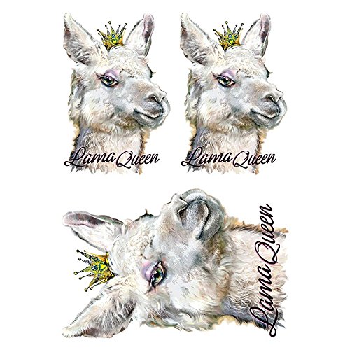ideen-mit-herz-color-b-geltransfer-lama-queen-nr-2-din-a4 image 1