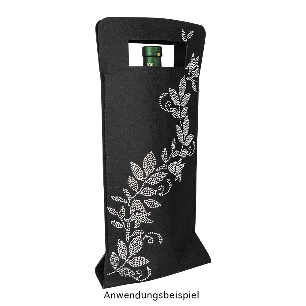 ideen-mit-herz-flaschentasche-aus-filz-17x40-cm-mit-henkel-schwarz image 8
