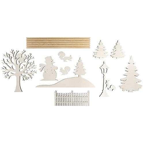 ideen-mit-herz-3-d-landschaft-zum-stecken-schneemann-eichh-rnchen-11-teilig-holz image 6