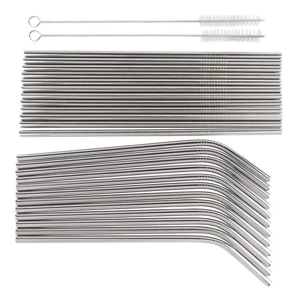 ideen-mit-herz-edelstahl-strohhalme-set-24-teilig-2-b-rsten image 1