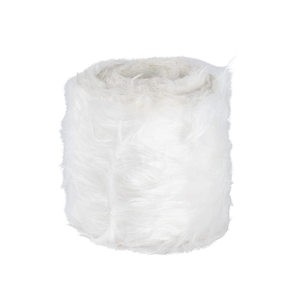 ideen-mit-herz-kunstfell-band-wei-9-cm-breit-x-2-m-lang image 2