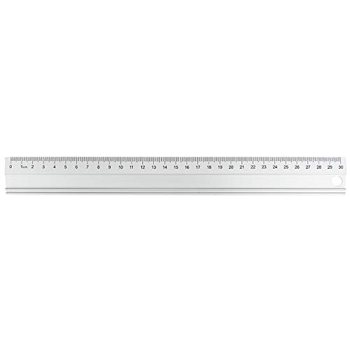 ideen-mit-herz-lineal-metall-aluminium-30cm-rutschfest image 1