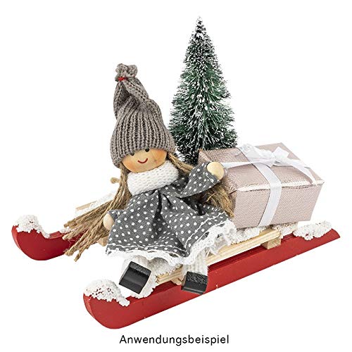 ideen-mit-herz-deko-schlitten-design-3-natur-rot-17cm-holzschlitten-2-st-ck image 3