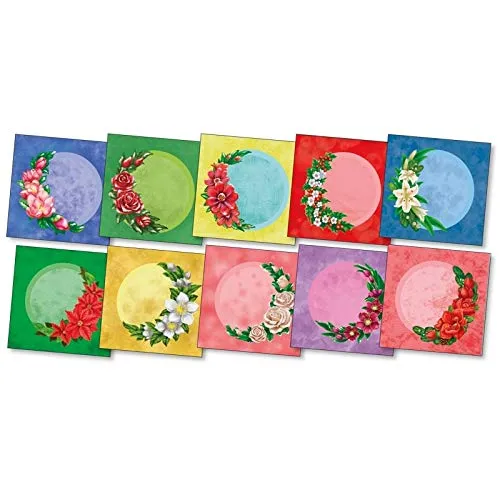 ideen-mit-herz-3-d-gru-karten-winterblumen-im-halbkreis-30-teilig-inkl-umschl-ge image 1