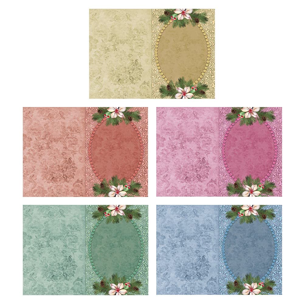 ideen-mit-herz-gru-karten-set-weihnachtliche-perlenrahmen-b6-10-karten image 2