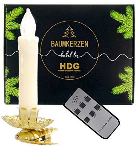 hdg-baumkerzen-kabellos-8er-set-led-christbaumkerzen-wei-mit-vintage-clip-gold-f image 3