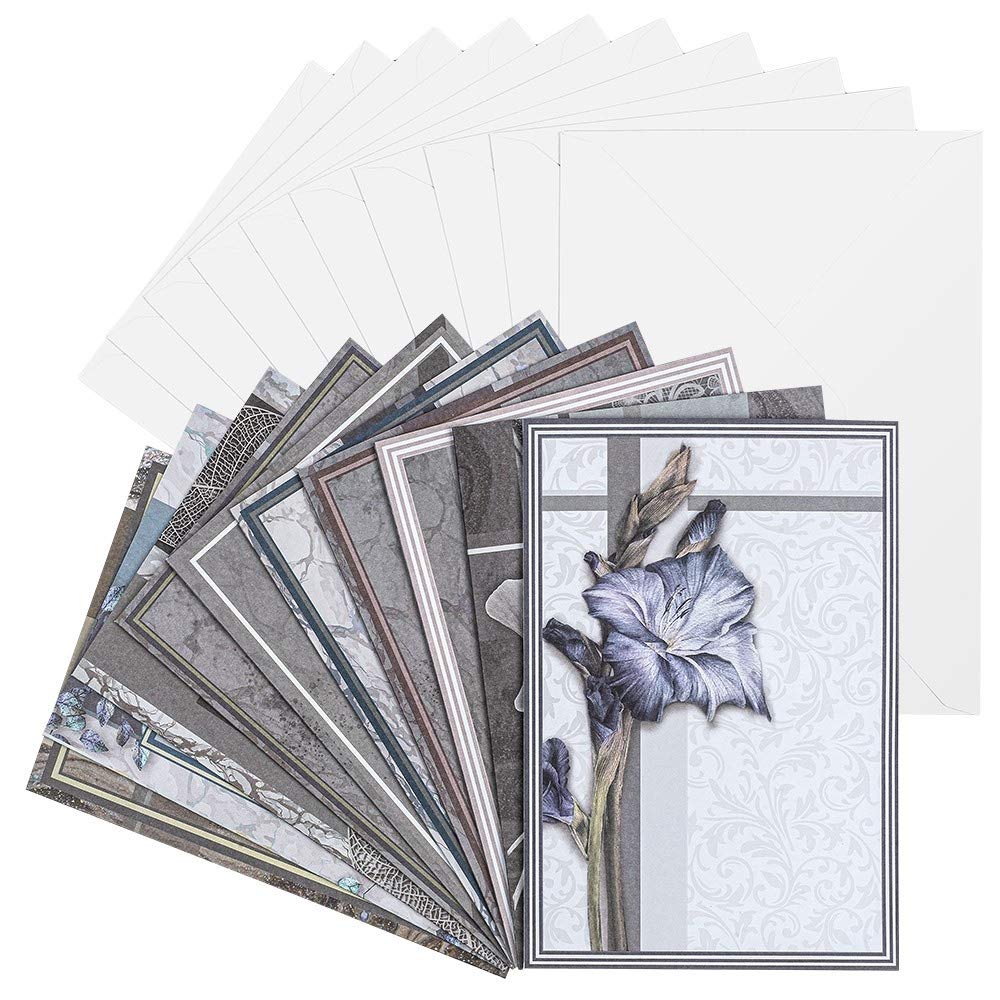 ideen-mit-herz-gru-karten-set-ornamentik-1-b6-blanko-10-karten-mit-umschl-gen image 8
